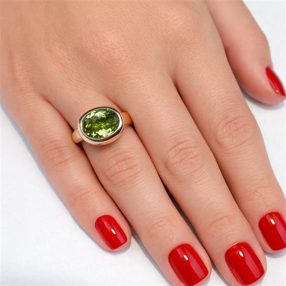 Anello Lucos Donna in Argento Peridoto ES 917 - ES 917